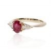 Ruby and Diamond ring By Heidi Kjeldsen Jewellery R1691 Side