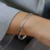 Sara Sterling Silver Court Bangle Heidi Kjeldsen Jewellers BL1407