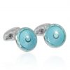 Enamelled Cufflinks By Heidi Kjeldsen Jewellers CL0289 Side