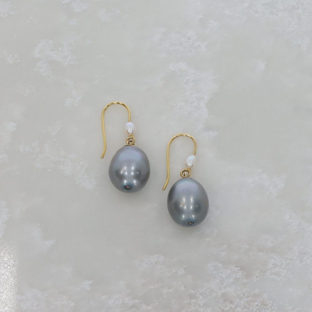 Grey Pearl Earrings By Heidi Kjeldsen jewellery ER2615 Still