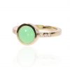 Chrysoprase and Diamond Ring by Heidi Kjeldsen R1703 side
