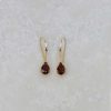 Garnet And Seed Pearl Gold Earrings Heidi Kjeldsen Jewellery