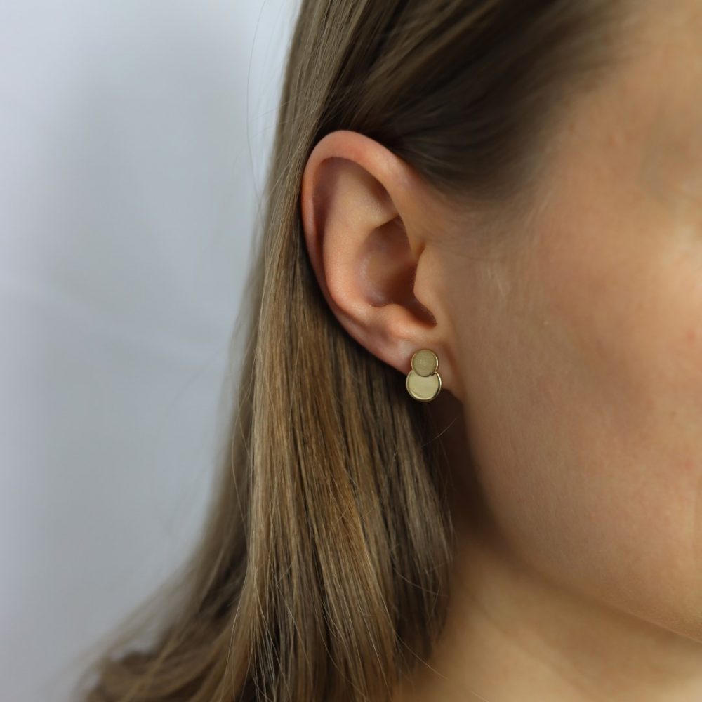 Gold Earrings by Heidi Kjeldsen Jewellery ER2609 model
