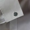 Grey round Enamelled Cufflinks Heidi Kjeldsen Jewellers CL0218 Model