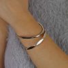 Silver Octagonal Bangle Heidi Kjeldsen Jewellery BL954 Model