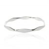 Silver Octagonal Bangle Heidi Kjeldsen Jewellery BL954 Flat