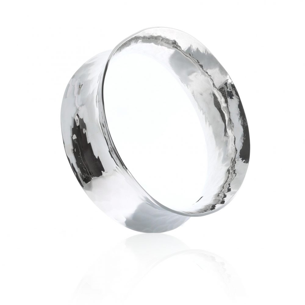Sterling Silver bangle concave By Heidi Kjeldsen Jewellery BL960 up
