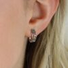 Trine White Gold Bubble Earrings Heidi Kjeldsen Jewellery ER2600 model (1)