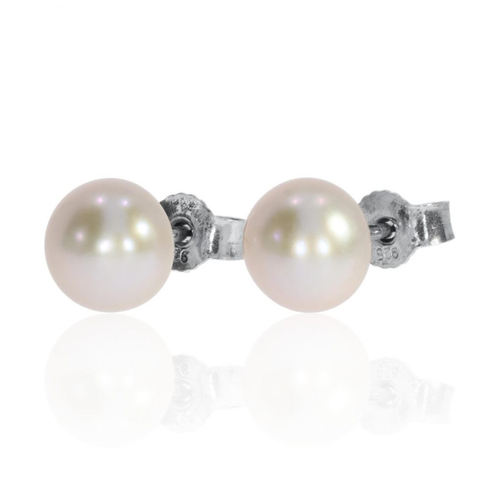 grey Freshwater Pearl and Silver earrings Heidi Kjeldsen Jewellery er1844 2 small