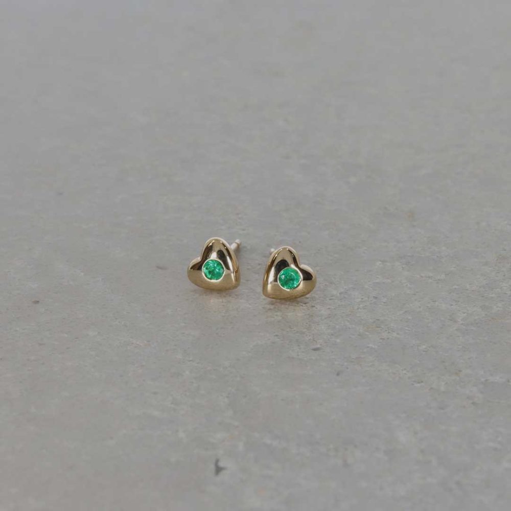 Emerald Heart Earrings By Heidi Kjeldsen Jewellery ER4695 Still