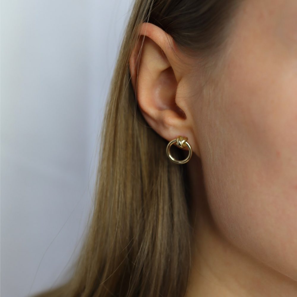 Gold Earrings by Heidi Kjeldsen Jewellery ER2606 model LOOKBOOK
