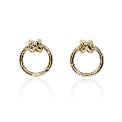 Gold Kiss Earrings By Heidi Kjeldsen Jewellery ER2606 Front