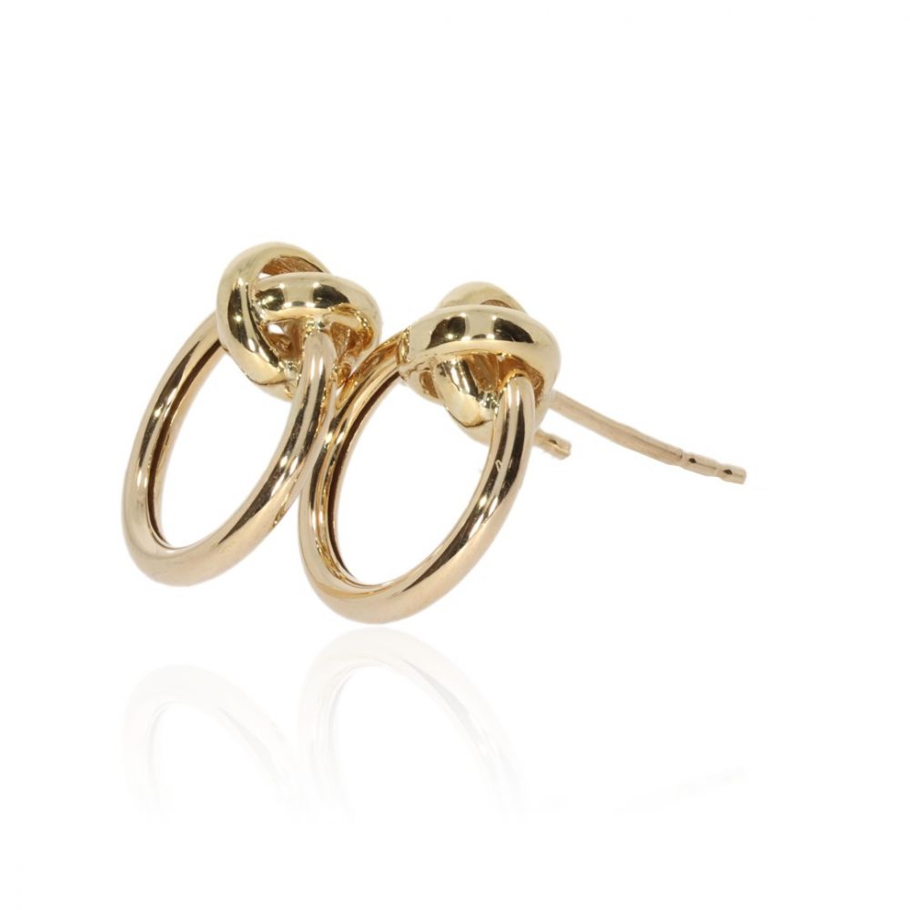 Gold Kiss Earrings By Heidi Kjeldsen Jewellery ER2606 Side