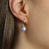 Grey Cultured Pearl Drop Earrings By Heidi Kjeldsen Jewellery ER2448 Model 6