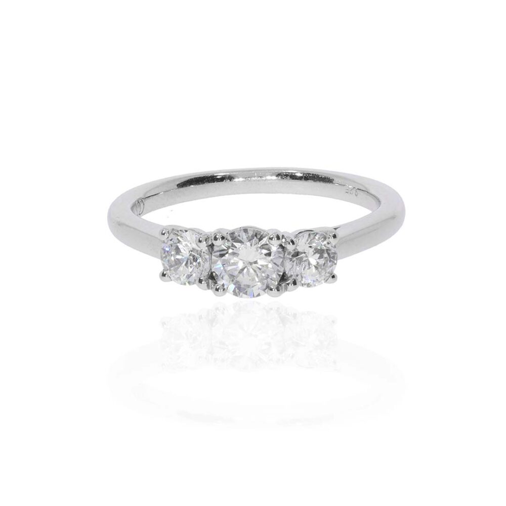 Hanne Diamond Three stone Ring Heidi Kjeldsen Jewellery R1309s white