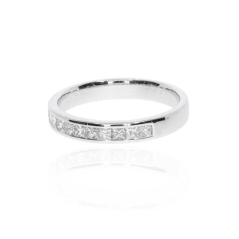 Princess Cut Diamond Eternity Ring By Heidi Kjeldsen Jewellery R1585 side