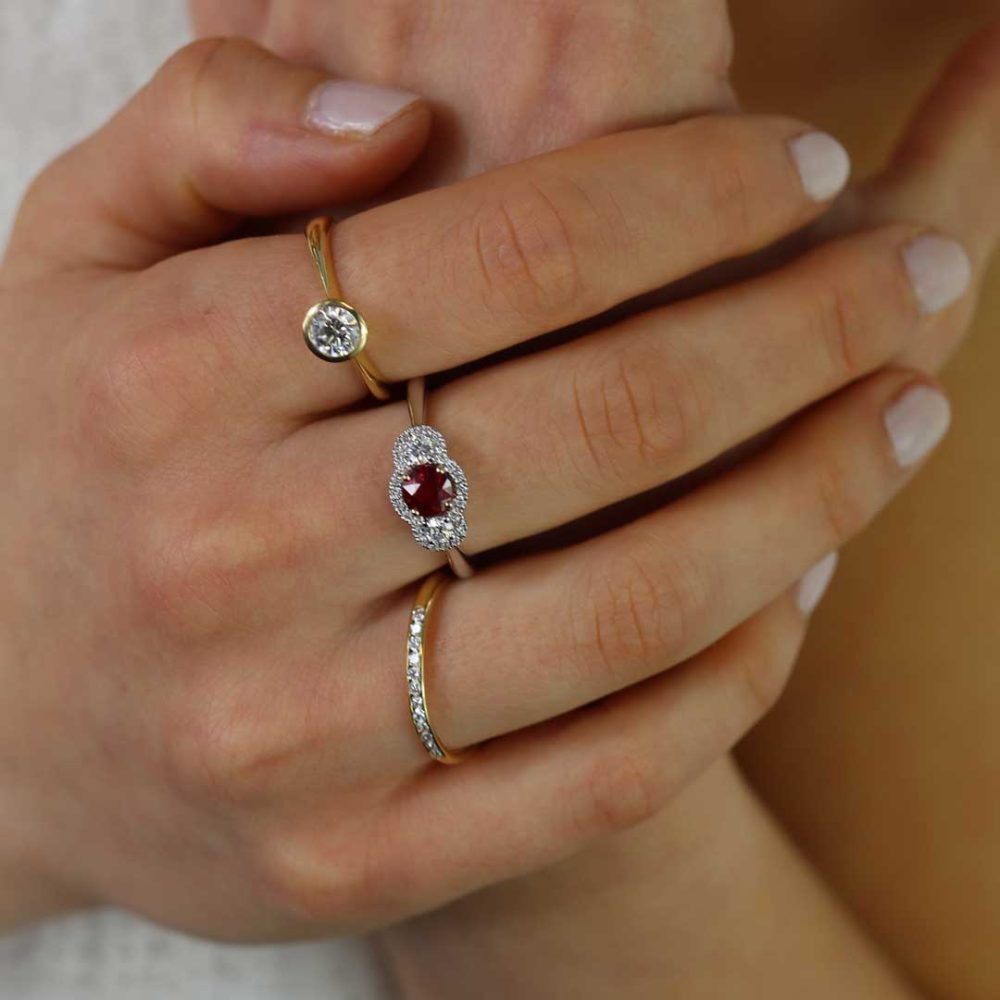 Diamond eternity ring or wedding ring by Heidi Kjeldsen Jewellery R1712 Model