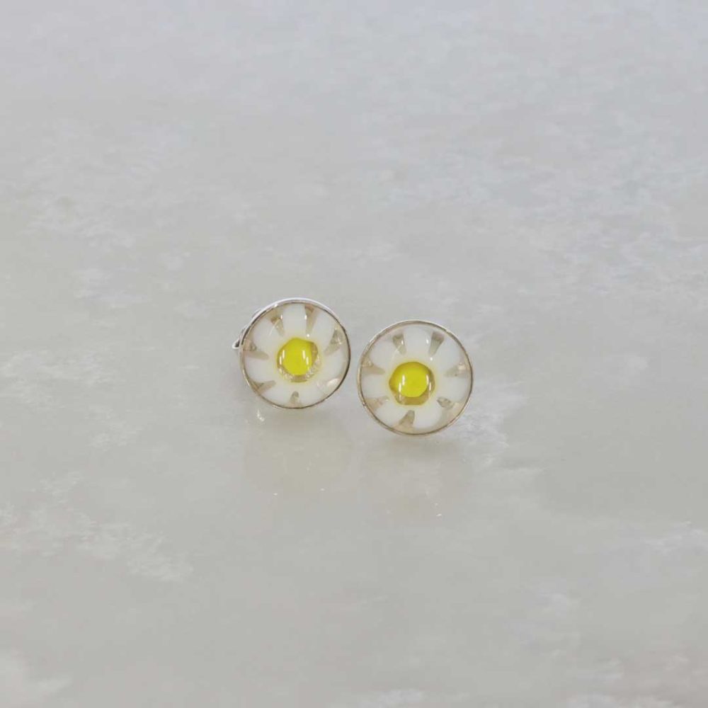 Yellow Flower Murano Glass Heidi Kjeldsen jewellery
