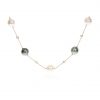 Akoya, Tahitian Cultured Pearl and Diamond Rose Gold Necklace By Heidi Kjeldsen Jewellers NL1332 front