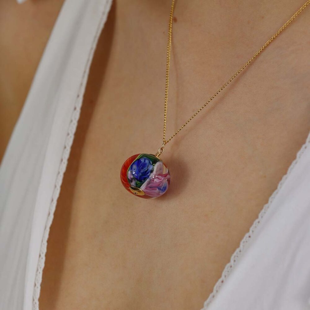 Heidi Handmade Glass Pendant Heidi Kjeldsen Jewellers P1505