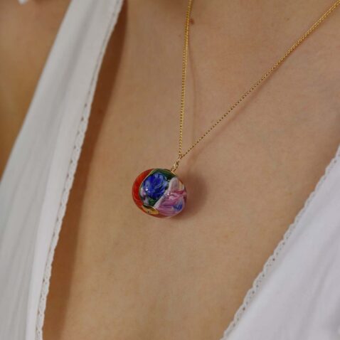 Heidi Handmade Glass Pendant Heidi Kjeldsen Jewellers P1505