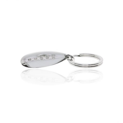 Accessory Silver Key ring by Heidi Kjeldsen Jewellery KR0030 white