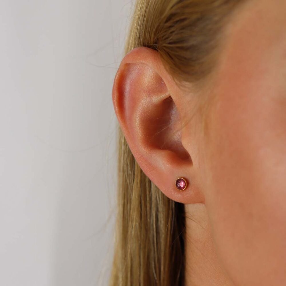 Pink Tourmaline Earrings By Heidi Kjeldsen Jewellery ER2576 Model