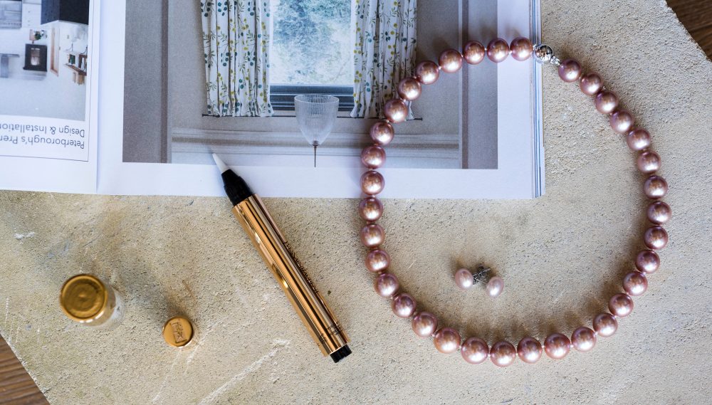Striking Lustrous Pink Cultured Pearl Necklace