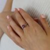 Rhodolite Garnet and Diamond Ring Heidi Kjeldsen Jewellery R1728 Model