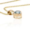 Freja Blue Topaz Heart Pendant Heidi Kjeldsen Jewellery P1507 white