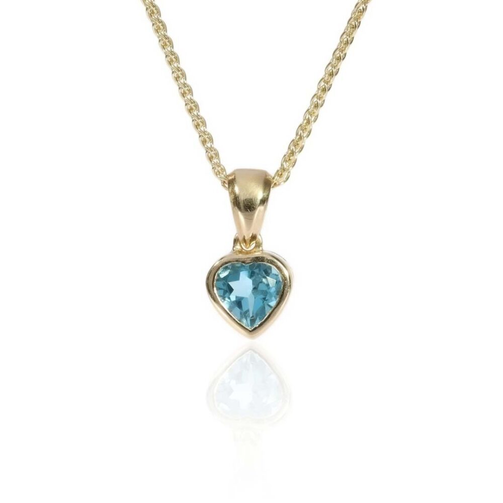 Freja Blue Topaz Heart Pendant Heidi Kjeldsen Jewellery P1507 white1