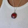 Heidi Glass Silver Pendent Heidi Kjeldsen Jewellery model P1516