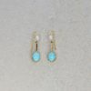Heidi Kjeldsen Jewellery Turquoise Cultured Pearl Drop Earrings ER4781