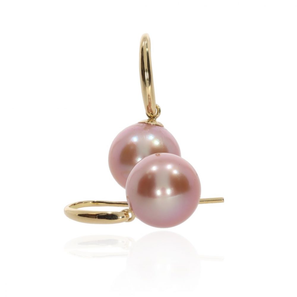Pink Cultured Pearl Earrings by Heidi Kjeldsen Jewellery ER4780 stack
