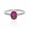 Rhodolite Garnet and Diamond Ring Heidi Kjeldsen Jewellery R1728 front
