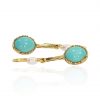 Turquoise Pearl Earrings Heidi Kjeldsen Jellewery ER4781 flat