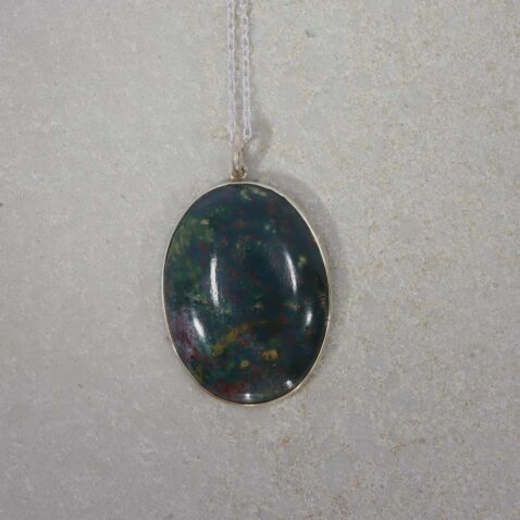 Bloodstone and Silver Pendant Heidi Kjeldsen Jewellery P1525 still