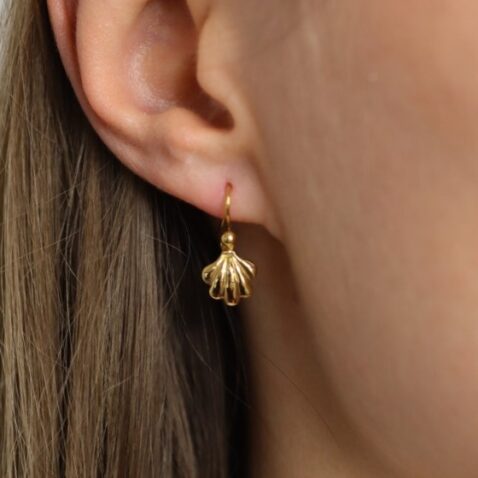 Gold Earrings by Heidi Kjeldsen Jewellery ER4784 model 1 (2) (1)