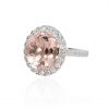 Morganite and Diamond Cluster Ring Heidi Kjeldsen Jewellery R1748 side