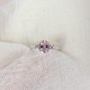 Morganite and Diamond Three Stone Ring Heidi Kjeldsen Jewellery R1724 white