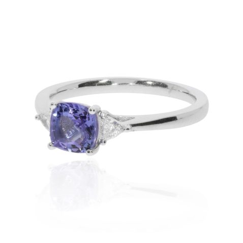 Viola Tanzanite and Diamond Ring Heidi Kjeldsen Jewellery R1746 Side