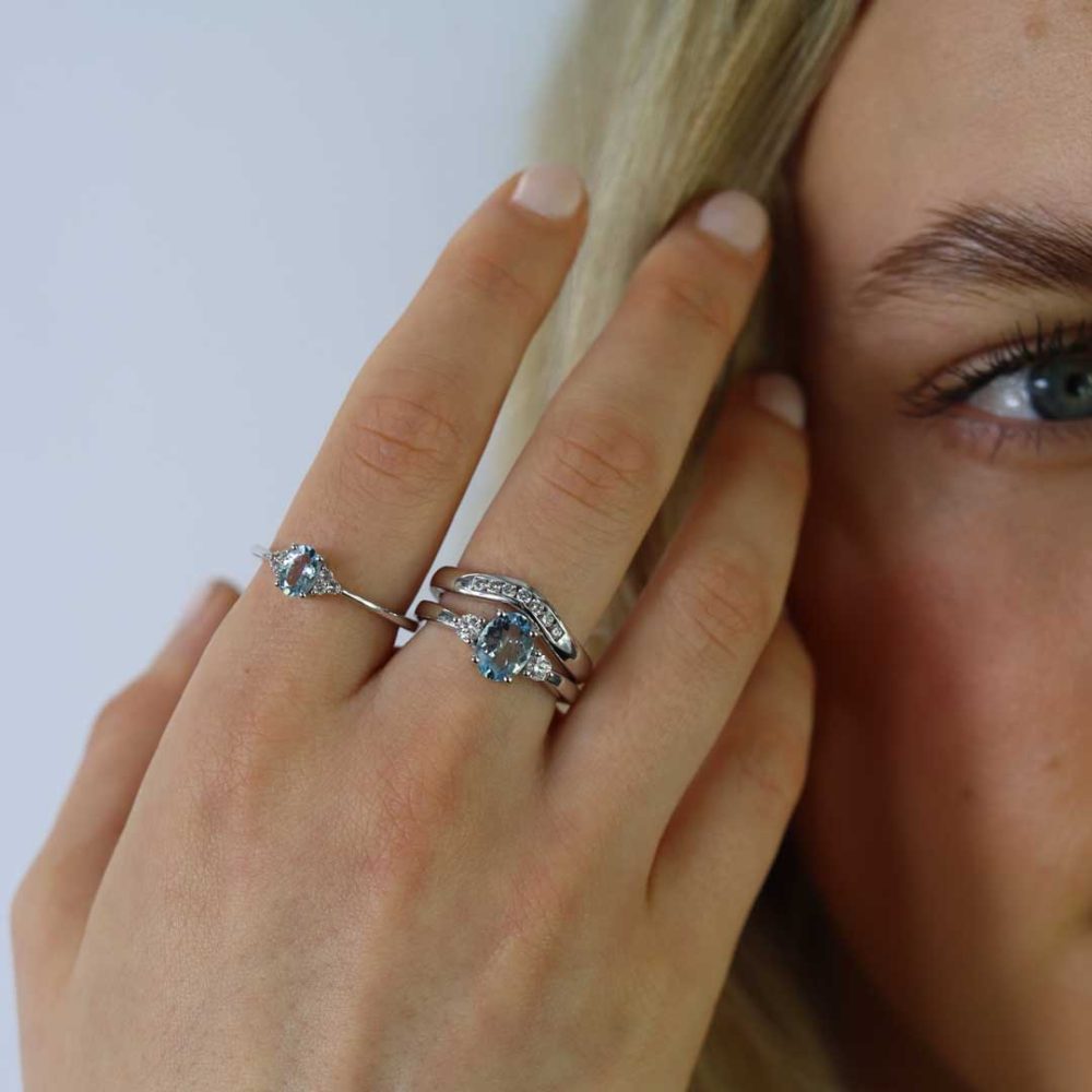 Diamond White Gold Curved Wedding Ring By Heidi Kjeldsen Jewellery R1761 model