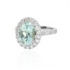 Aquamarine and Diamond Cluster Ring Heidi Kjeldsen Jewellery R1753 side