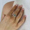 Jette Emerald and White Gold Cluster Ring Heidi Kjeldsen Jewellery R1754 Model