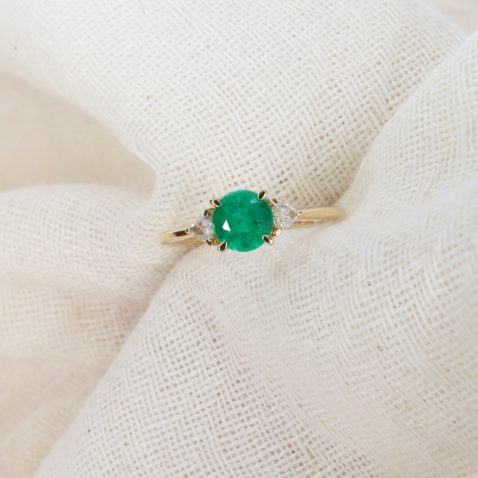 Fabulous Emerald and Diamond Ring R1768 Heidi Kjeldsen Jewellery
