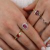 Multi Sapphire Fire Opal Pink Tourmaline Diamond Rings Heidi Kjeldsen Jewellery R1821 R1775 R1131 R1808 BA020X model4