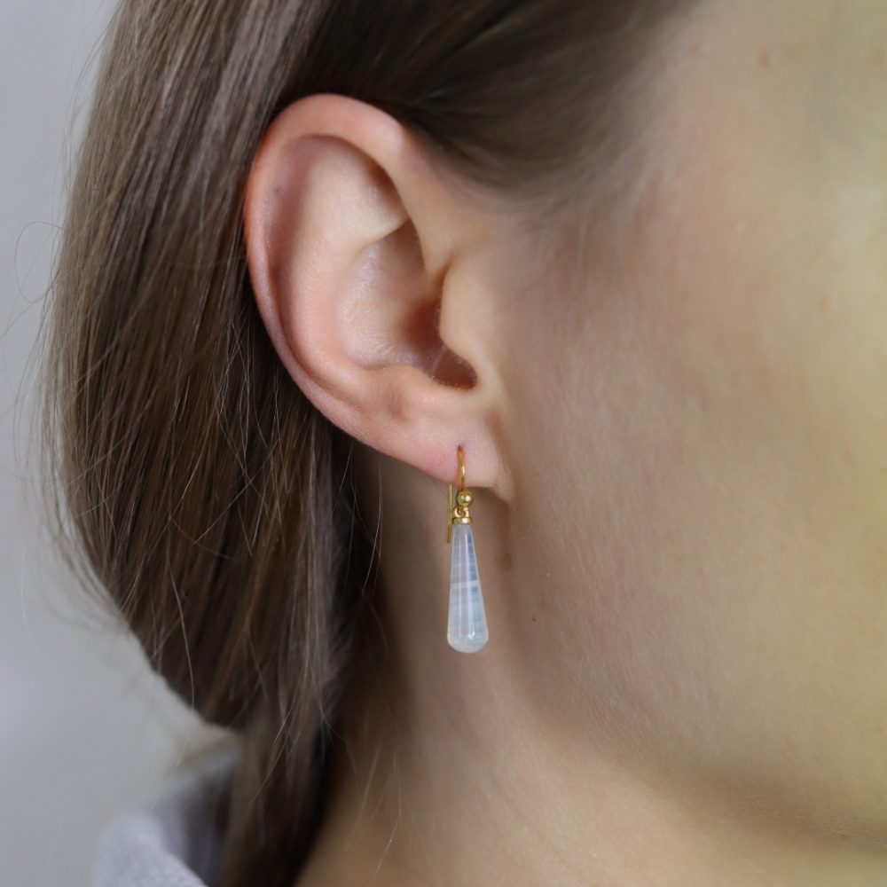 Agate Drop Earrings By Heidi Kjeldsen Jewellery ER4816 Model 2