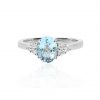 Aquamarine and Diamond Ring Heidi Kjeldsen Jewellery R1726 front