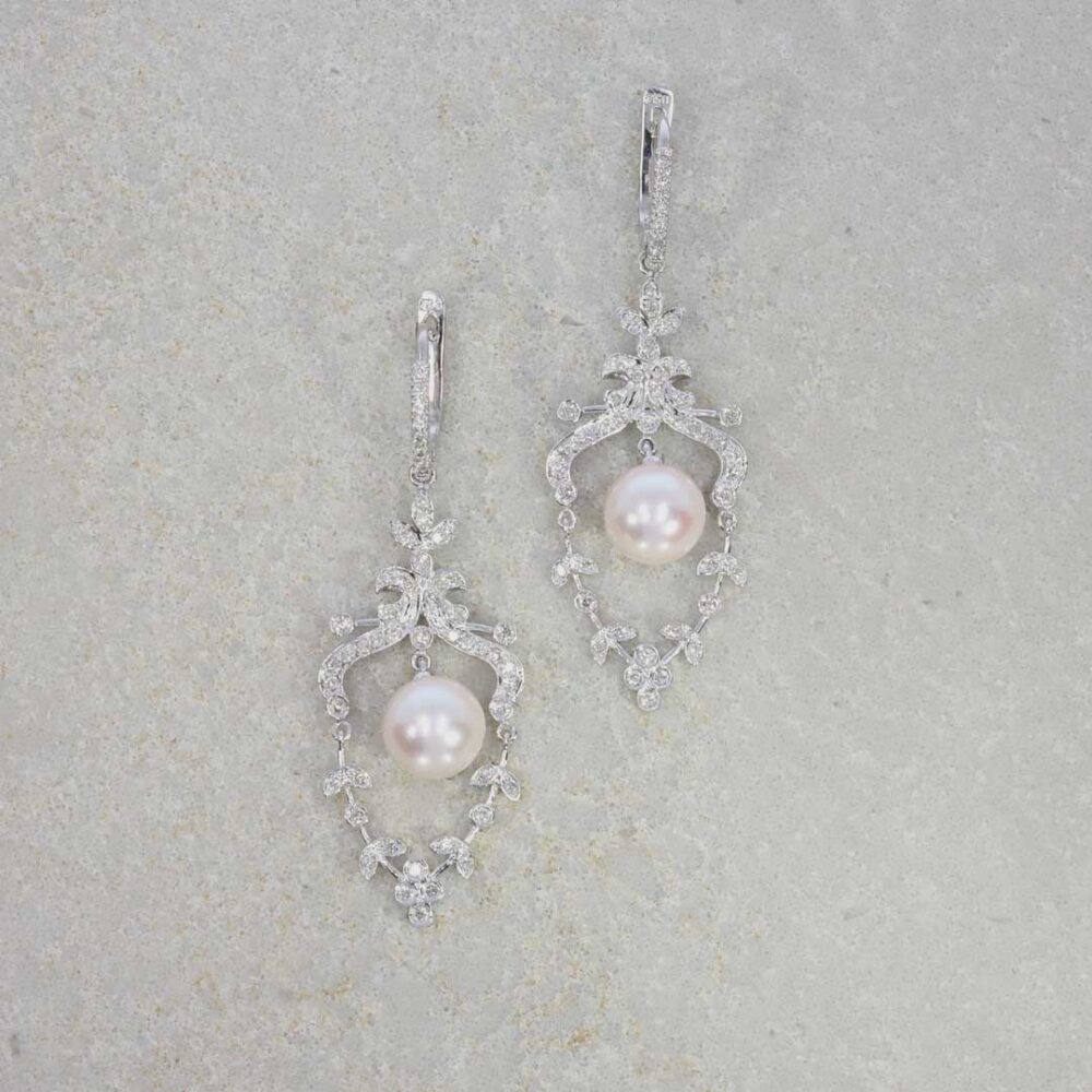 Pearl and Diamond Earrings Heidi Kjeldsen Jewellery ER4795 still