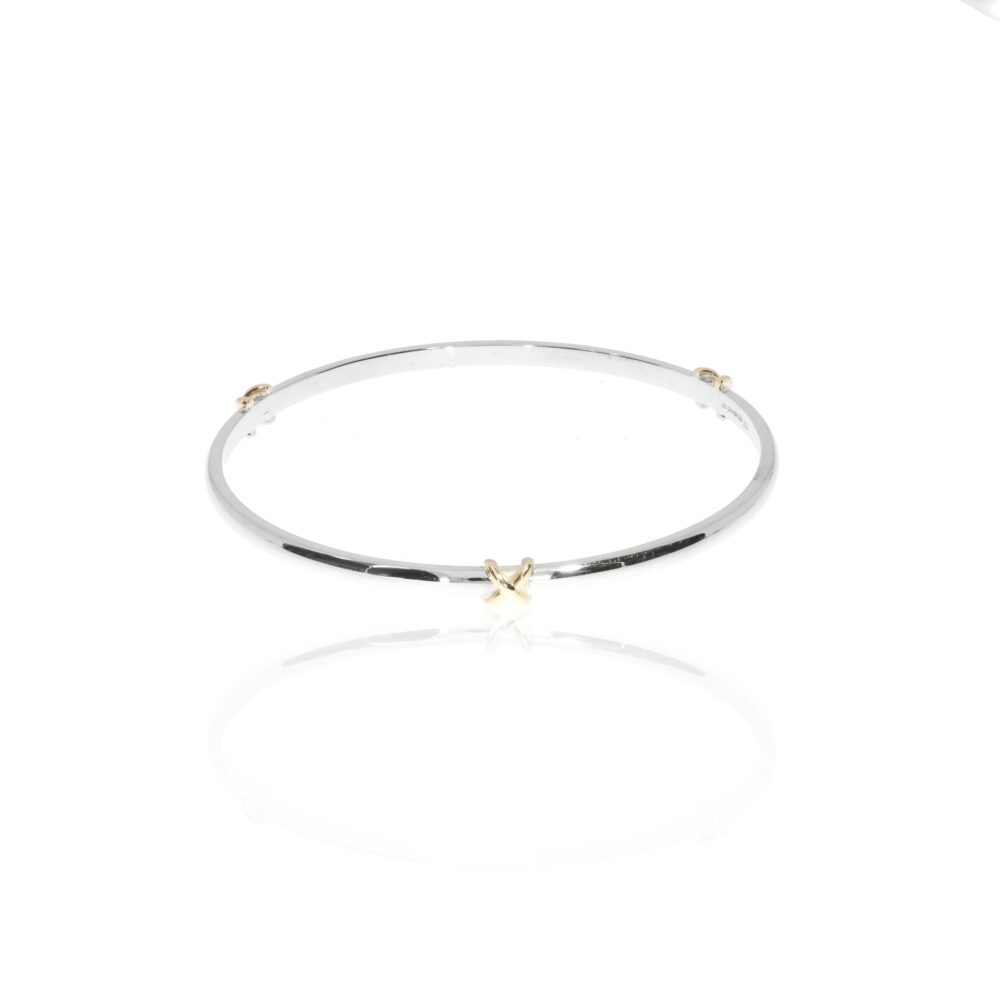 Tove-Silver-and-Gold-Kiss-bangle-Heidi-Kjeldsen-Jewellery-BL4079-flat